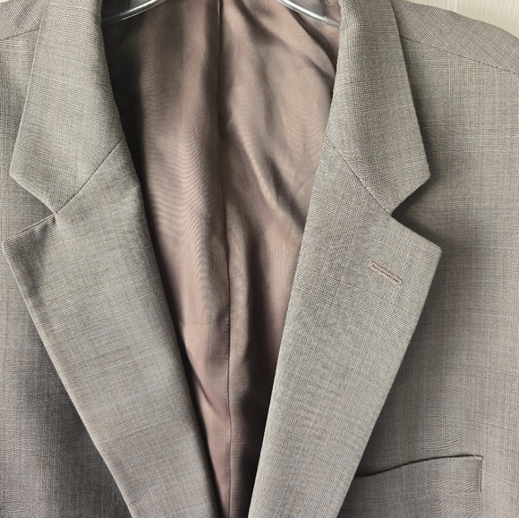 Lauren Ralph Lauren Sports Coat Men 52R Gray Black 100% Wool 2button Pinstripe - Picture 6 of 15